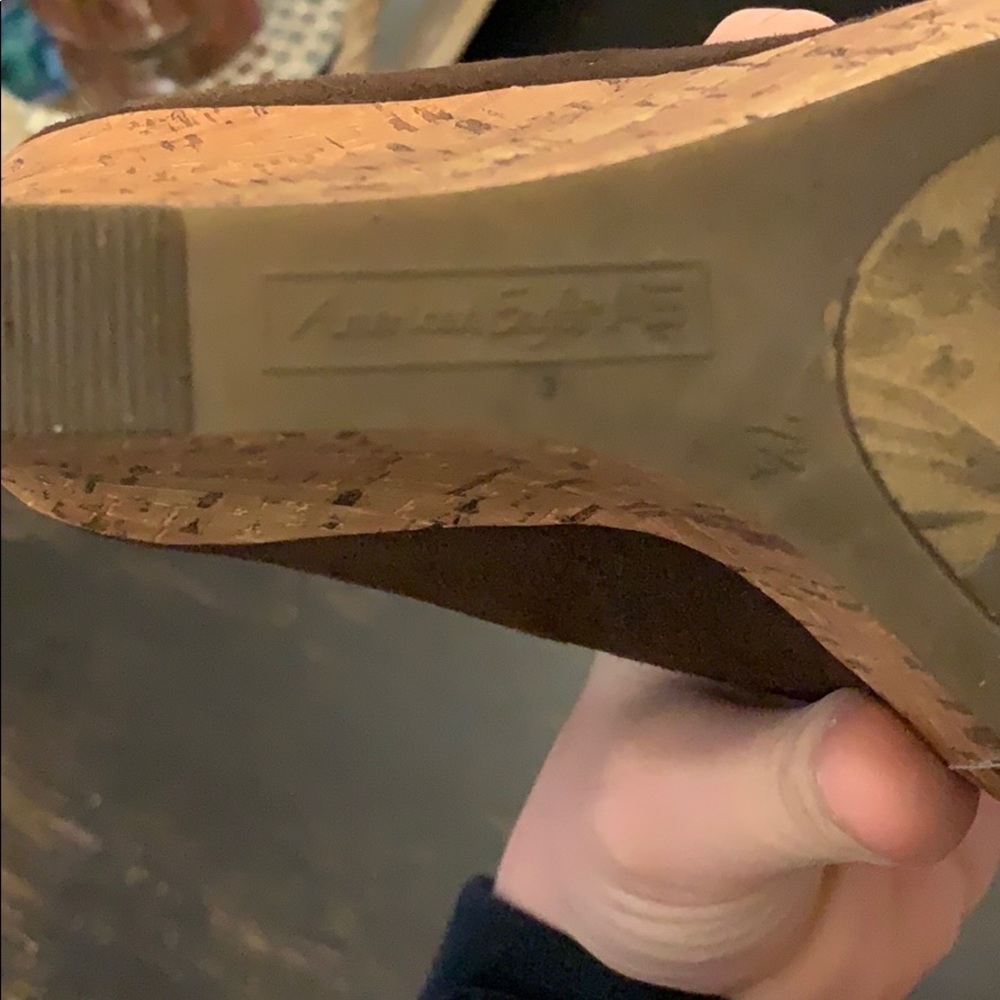 brown American eagle wedges